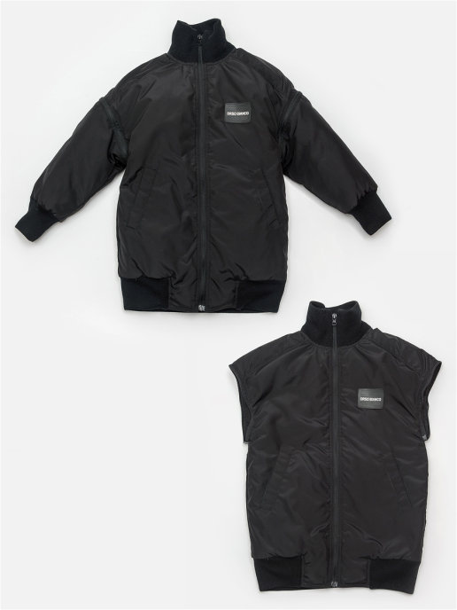 OrsoBianco Куртка деми для девочки Флоренс черный