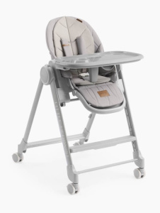 HappyBaby Стул для кормления BERNY LUX Grey new