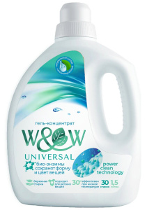 W&W Гель -концентрат для стирки Universal 1,5л