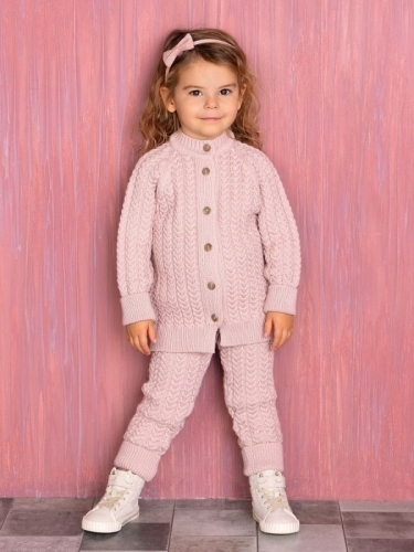LittleStar Костюм вязаный Косы Пудра (62) (2) Ростов-на-Дону
