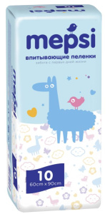 MEPSI Пеленка впитыв. 6090 10шт 048084