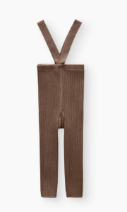 HappyBaby Леггинсы на лямках Коричневый (74-80)