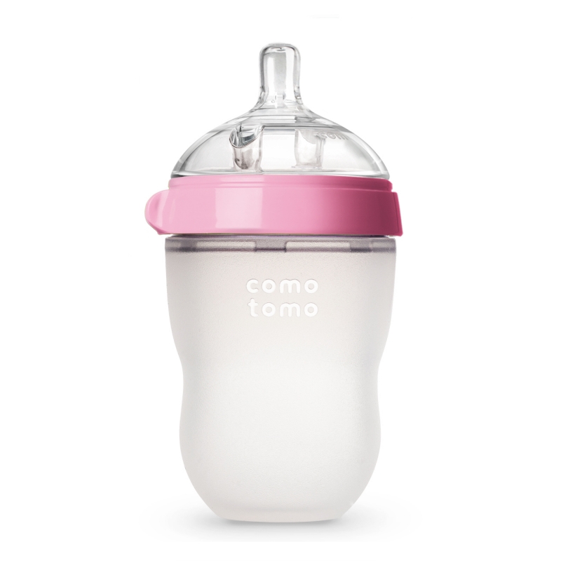 ComoTomo Бутылочка 250мл роз Natural Feel Baby Bottles