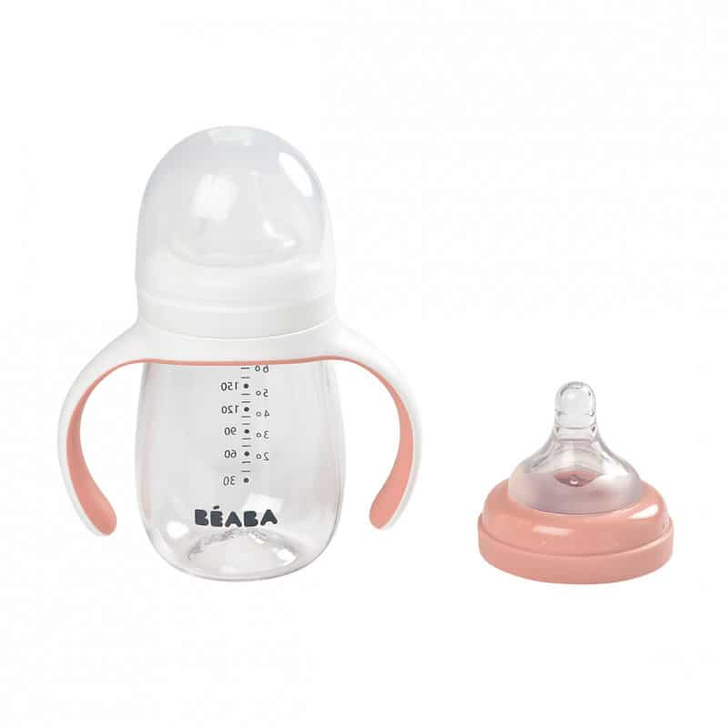 079addBEABA Поильник 210мл 2в1 Learning Cup Old Pinkf0be