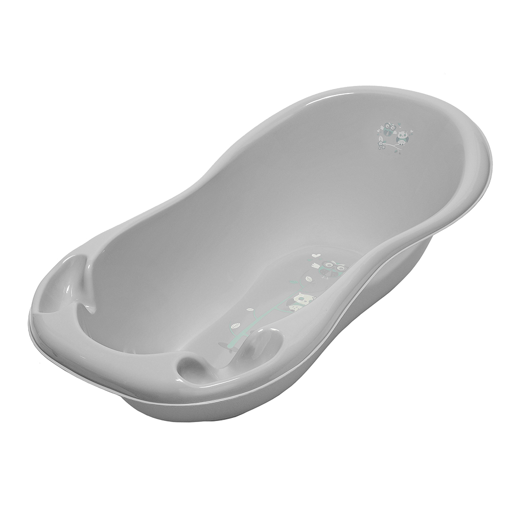 ТЕГА Ванна 102см с градусником Совы серый
