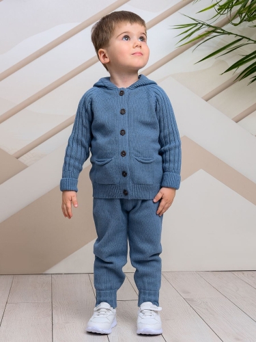 LittleStar Костюм вязаный Лапша Индиго (80) (2) Ростов-на-Дону