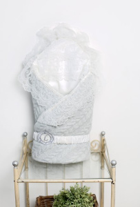 Lappetti Одеяло-конверт трикотаж 1037 серый