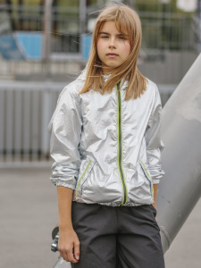 OrsoBianco Ветровка деми детская Икос серебристый