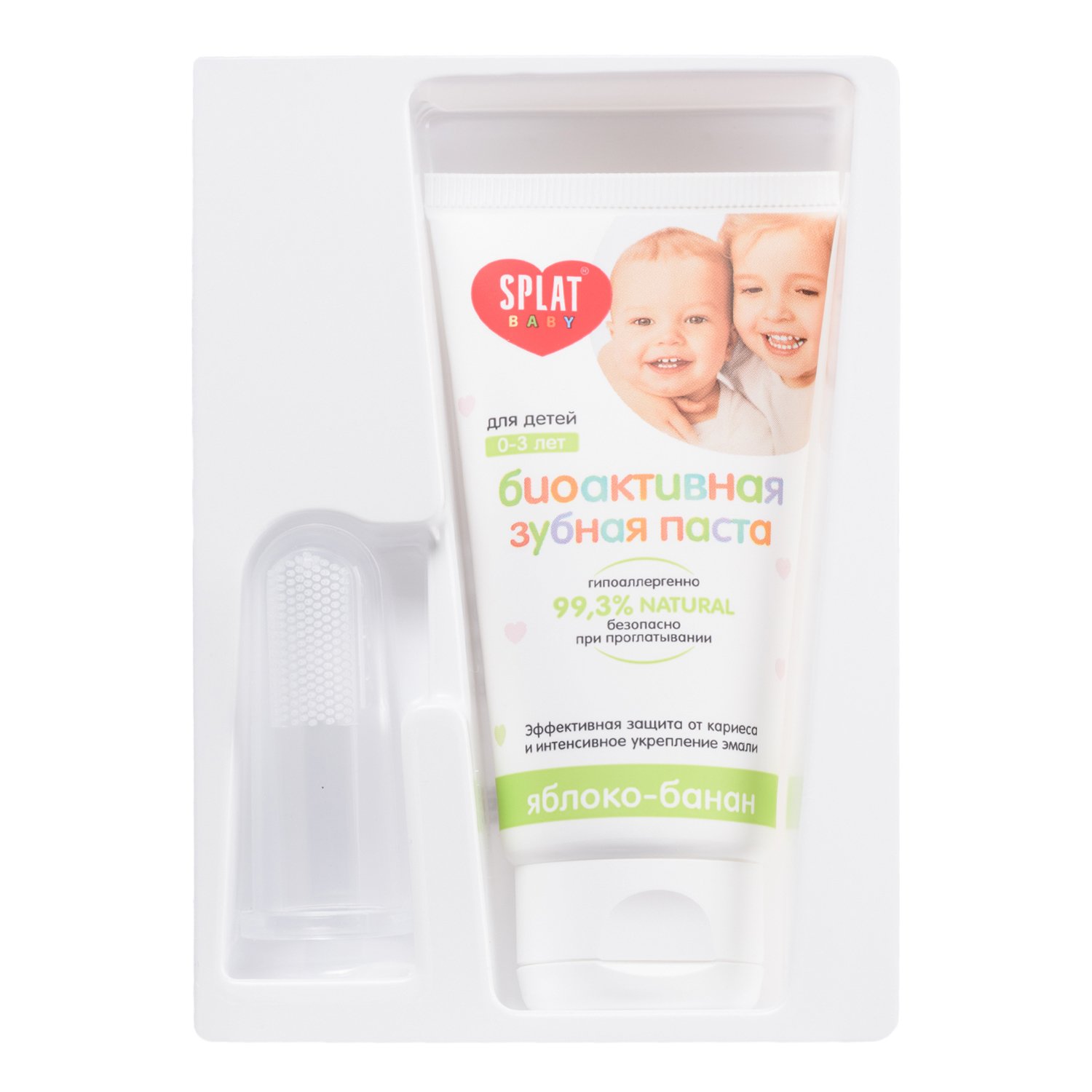 СПЛАТ Зубная паста Яблоко-банан 40мл + щеткаыыыыы