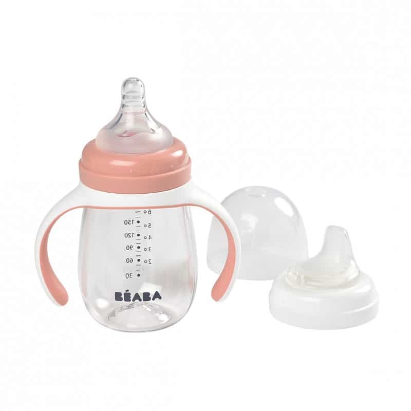 f846BEABA Поильник 210мл 2в1 Learning Cup Old Pink20931