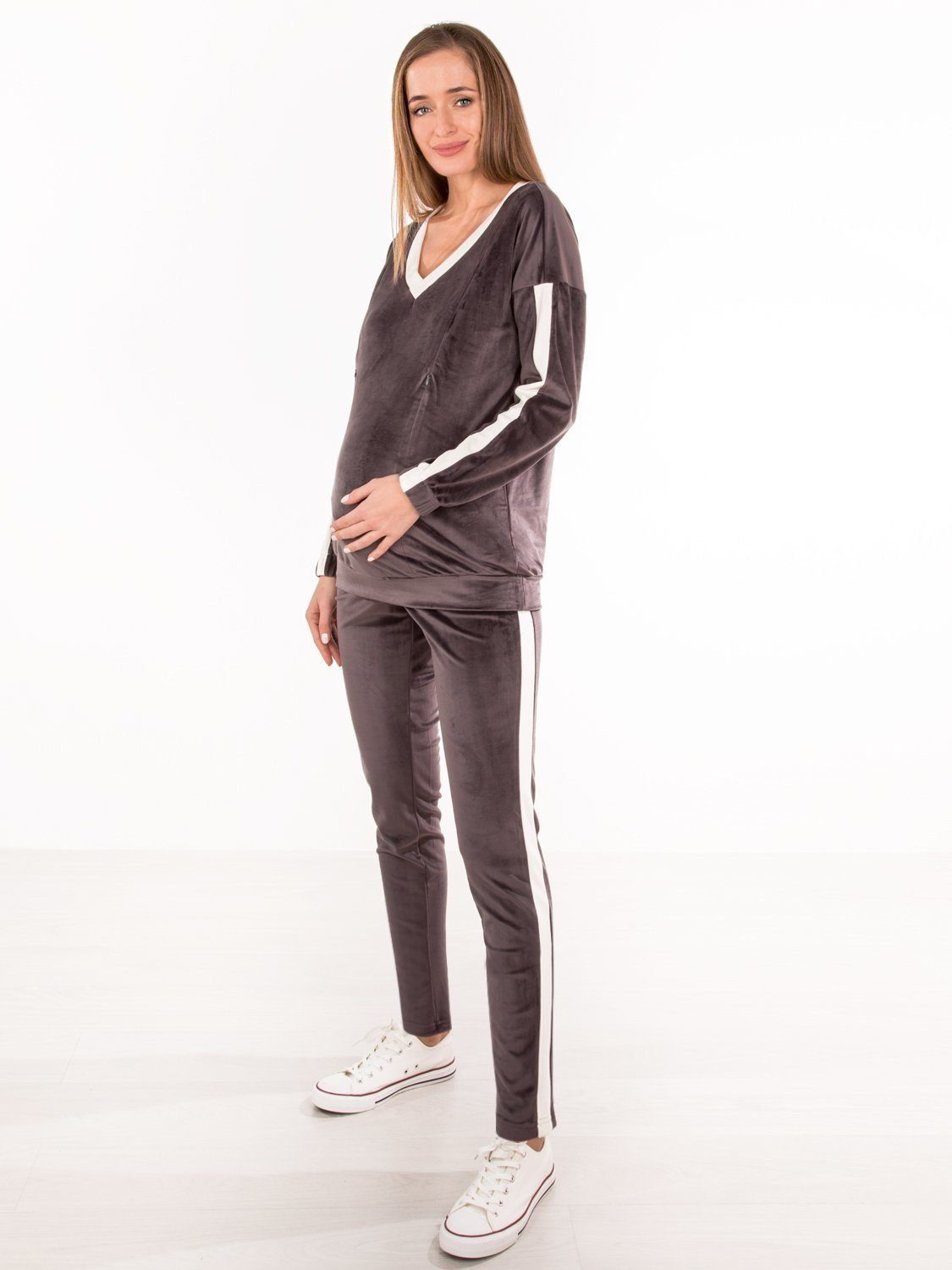 153Евромама Костюм плюш брюки +джемпер 1533ЕМ