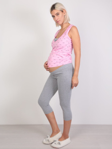 Евромама Пижама майка +лосины роз