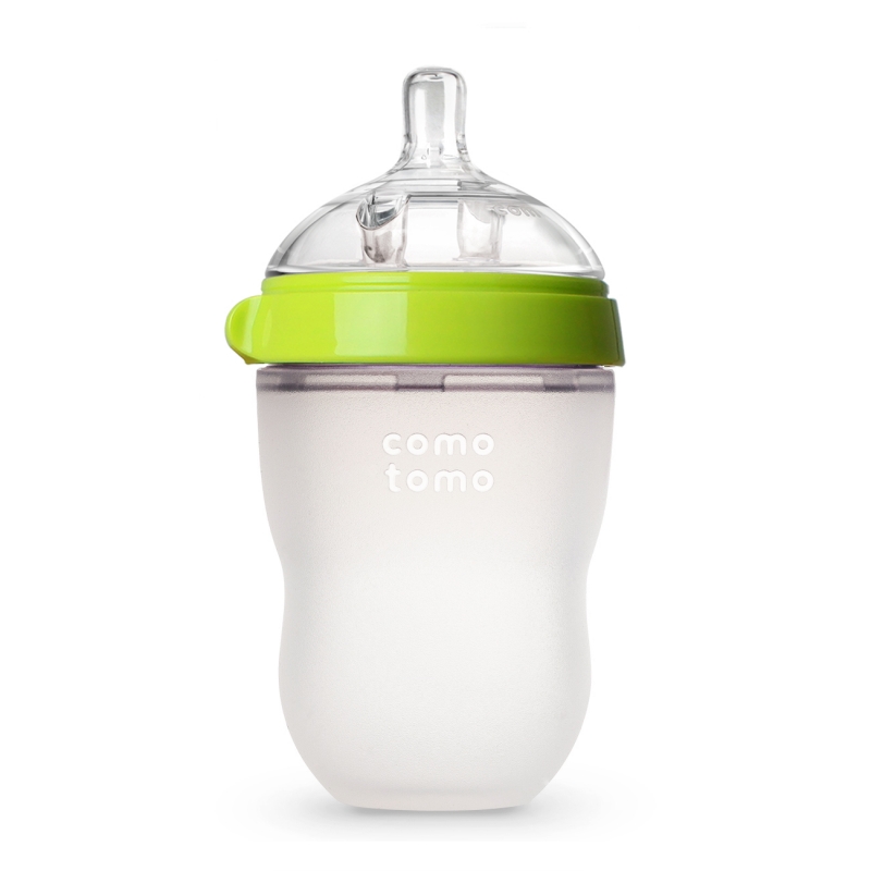 ComoTomo Бутылочка 250мл зел Natural Feel Baby Bottles