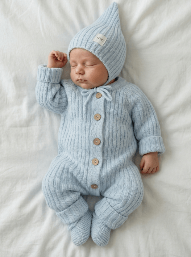 MimiBaby Комплект 3пр лапша хлопок Небесный (56-68) (2) Ростов-на-Дону