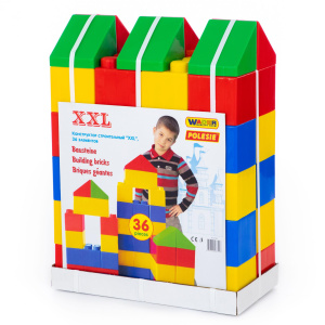 Полесье Конструктор строительный XXL 36элыыыыы