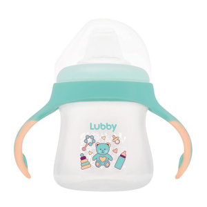 LUBBY Поильник непроливайка 150мл 4м+