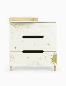 HappyBaby Комод Fioki New Молочный