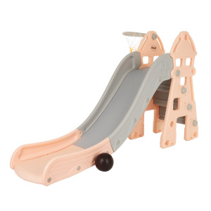 PITUSO Горка с баск. кольцом Замок беж/сер 185*46*96