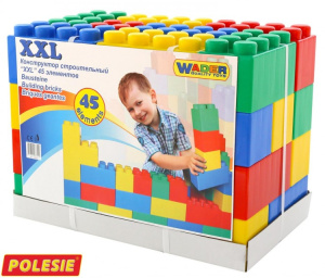 Полесье Конструктор строительный XXL 45эл