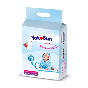 YOKOSUN Пеленки одноразовые с фиксацией 500 10шт59