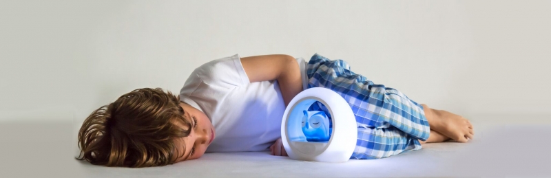 ZAZU Ночник с датчиком звука Сова Лу синяыы