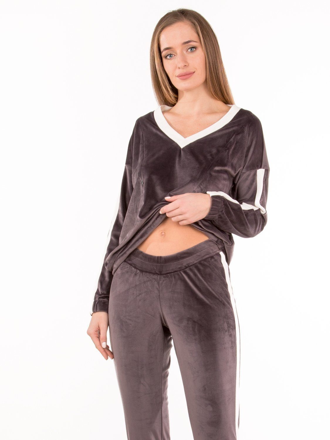 Евромама Костюм плюш брюки +джемпер 1533ЕМ3