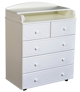 Антел Комод Ульяна-6 МДФ белый